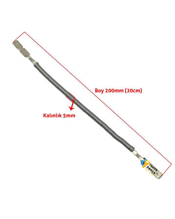 Elektrikli Soba Cam Teli Rezistansı Kısa 500W 20cm Quartz