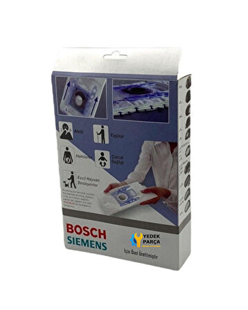 Bosch Uyumlu BSA 2000-3999 Sphera Elektrikli Süpürge Kutulu Toz Torbası