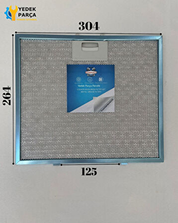 Bauknecht : DWR5980IN | 304x264 mm | Aspiratör & Davlumbaz Tel Yağ Filtresi | Model: 00431771 | 30,4x26,4 cm