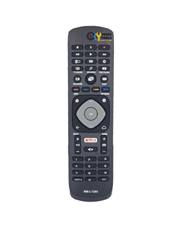 Philips Uyumlu 3D Smart LED TV Kumanda RM-L1285 NetFlix Tuşlu