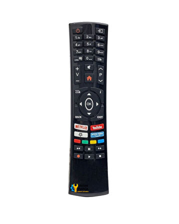 Vestel Uyumlu Netflix-Youtube-Prime Video Tuşlu Led Tv Kumanda RC4390P-30101765