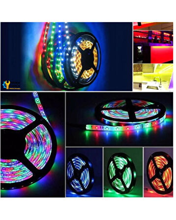ATC Şerit Led Rgb 16 Renk Uzaktan Kumandalı Tak Çalıştır 5 M 12 Volt