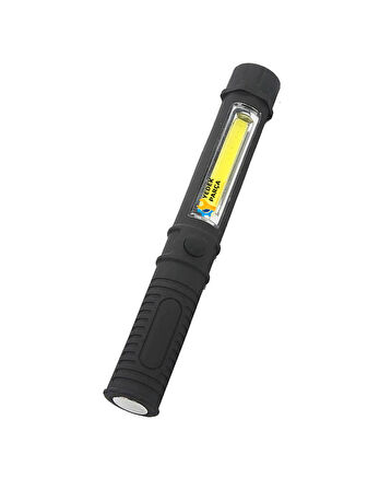 Led El Feneri Pilli Mıknatıslı 3 Fonksiyonlu Süper Ikaz Işığı 170mm Uzunluğunda Acil Durum Feneri