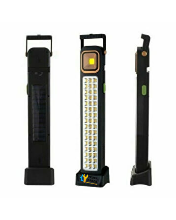 Ranchi RC-6866T 48 LED Güneş Enerjili Şarjlı Acil Durum Işığı – 5 Fonksiyonlu Kamp Lambası
