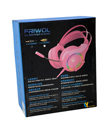 Platoon PL-2415 USB Mikrofonlu Oyuncu Kulaklığı (FRIWOL X1)