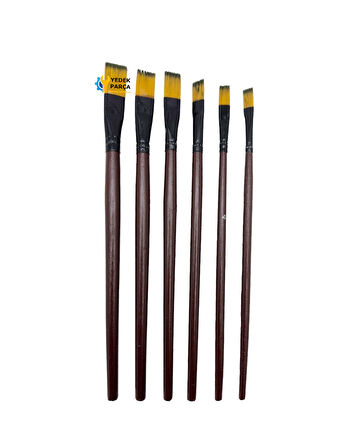 Sentetik Akrilik Ve Yağlı Boya Fırça Seti 6'lı