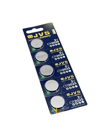 Jvs CR2025 Düğme Pil 5li