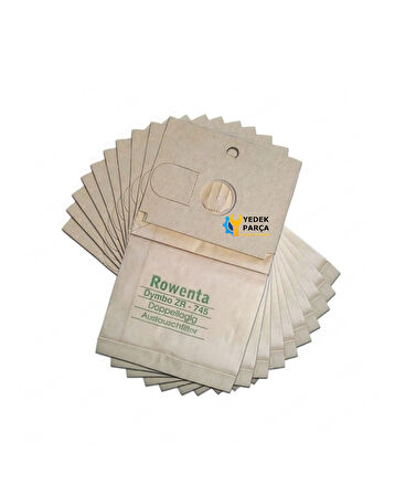 Rowenta Uyumlu Dymbo RS020 Süpürge Kağıt Toz Torbası 10 Adet