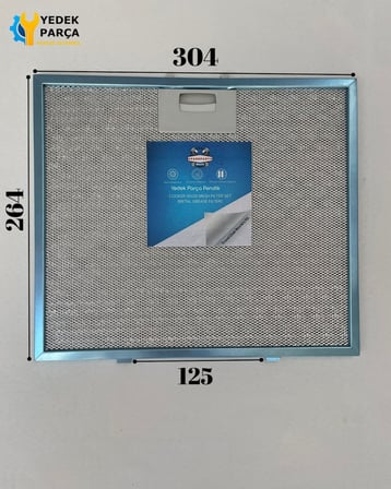 Bauknecht : DKE3390IN | 304x264 mm | Aspiratör & Davlumbaz Tel Yağ Filtresi | Model: 00431771 | 30,4x26,4 cm
