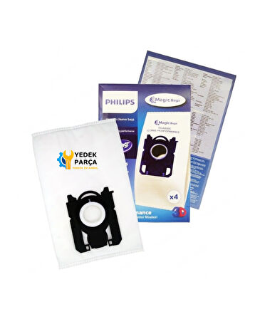 Philips Uyumlu FC 8210 HomeCare Süpürge Toz Torbası 4 Adet