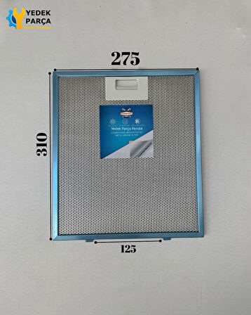 Bosch: DWB063650S | 275x310 mm | Aspiratör & Davlumbaz Tel Yağ Filtresi | Model: 00671155 | 27,5x31 mm