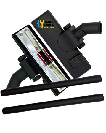 Nilfisk Uyumlu VP 300 Eco Süpürge Metal Tabanlı Emici Başlığı Plastik Borusu