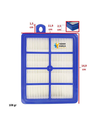 Philips Uyumlu FC 9170 Performer Süpürge Hepa Filtre