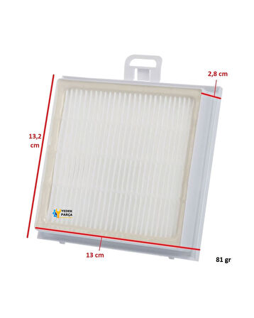 Bosch Uyumlu BSG 82515 Elektrikli Süpürge Filtresi Hepa Filtre