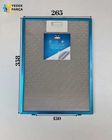 Bosch: DWW09D660 | 265x358 mm | Aspiratör & Davlumbaz Tel Yağ Filtresi | Model: 00703451| 26,5x35,8 mm