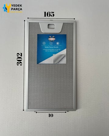 Bosch: DWK06G660 | 165x302 mm | Aspiratör & Davlumbaz Tel Yağ Filtresi | Model: 11004960 | 16,5x30,2 cm