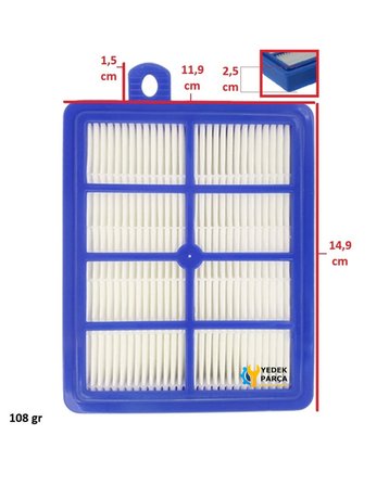 Electrolux Uyumlu ZUA 3810 - 3860 UltraActive Süpürge Hepa Filtresi