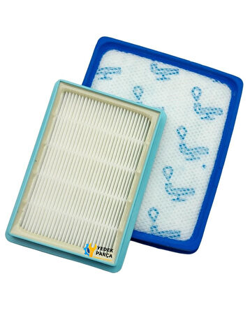 Philips Uyumlu XB7150 Marathon Daily Süpürge Hazne içi Filtre ve Hepa Filtresi
