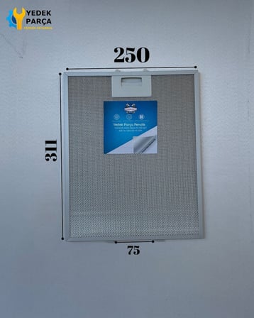 Bosch: DKE935A | 250x310 mm | Aspiratör & Davlumbaz Tel Yağ Filtresi | Model: 00353110 | 25x31,1 cm