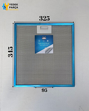 Teka: DBB70 | 325x345 mm | Aspiratör & Davlumbaz Tel Yağ Filtresi | Model: 81460138 - 81484011 | 32,5x34,5 cm