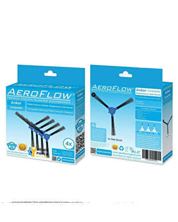 AeroFlow Anker Uyumlu Eufy RoboVac 15C / 15C MAX / 15T Yan Fırça
