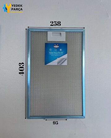 Teka: DG2 | 257x400 mm | Aspiratör & Davlumbaz Tel Yağ Filtresi | Model: 81485031 | 25,7x40 cm