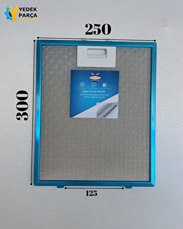 Vestel: ADW6104 | 250x300 mm Aspiratör & Davlumbaz Tel Yağ Filtresi | Model: 012646| 25x30 cm