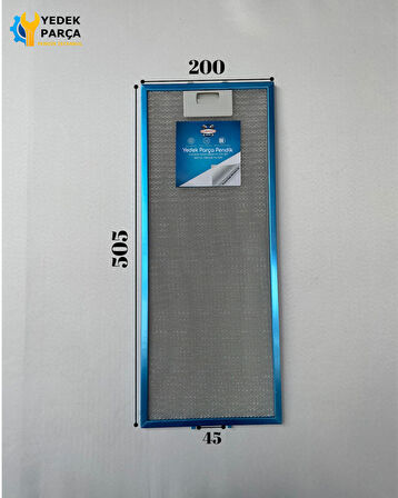 200x505 mm Aspiratör & Davlumbaz Tel Yağ Filtresi 20x50,5 cm