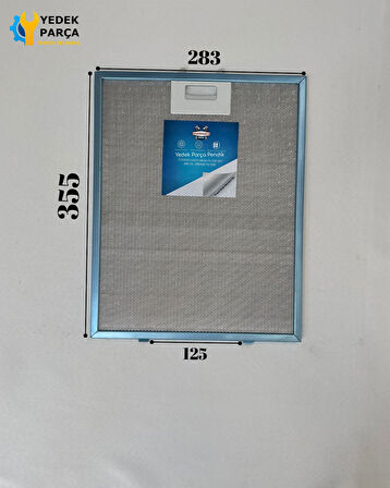 285x355 mm Aspiratör & Davlumbaz Tel Yağ Filtresi | Model: | 28,5x35,5 cm