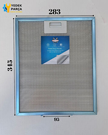 Juno: JDWF904E9 | 07PC0030B | 285x345 mm | Aspiratör & Davlumbaz Tel Yağ Filtresi | Model: 80877665 | 28,5x34,5 cm