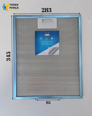 Juno: JDWF904E9 | 94202203700 | 285x345 mm | Aspiratör & Davlumbaz Tel Yağ Filtresi | Model: 80877665 | 28,5x34,5 cm