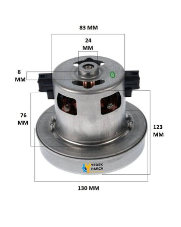 Arçelik Uyumlu S 4240 C Süpürge Motoru 1900W HT36