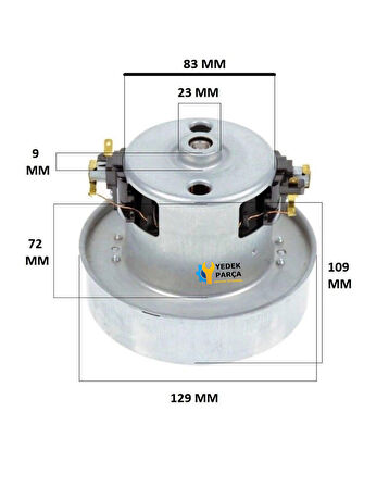 Beko Uyumlu BKS 1205 Süpürge Motoru 1200W HT60