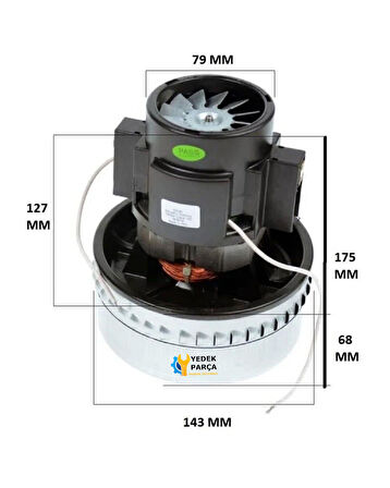 Altus Uyumlu AL 650 Süpürge Motoru 1400W HT120