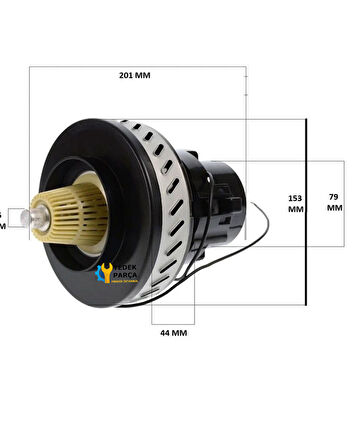 Libelle Uyumlu Temizlik Robotu Süpürge Motoru 1200W HT162