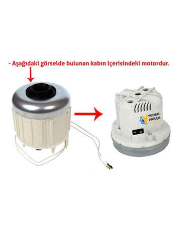 Arçelik Uyumlu S 4925 A Süpürge Motoru