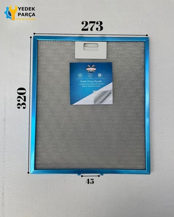Arçelik: P37SYI | 273x320 mm | Aspiratör & Davlumbaz Tel Yağ Filtresi | Model: 129730007 | 27,3x32 cm