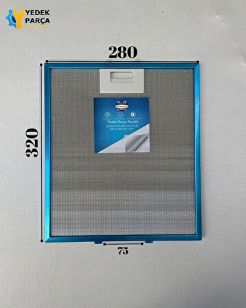 Siemens: LC9X150 | 280x320 mm | Aspiratör & Davlumbaz Tel Yağ Filtresi | Model: 00363095 - 40472618 | 28x32 cm