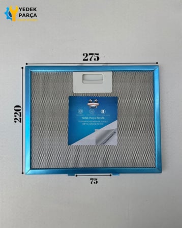 Arçelik: P20YAES60 | 275x220 mm | Aspiratör & Davlumbaz Tel Yağ Filtresi | Model: 9178006563| 27,5x,22 cm