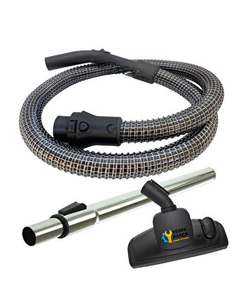 Bosch Uyumlu BSG8PRO1 Süpürge Çelik Telli Hortumu Başlığı Borusu