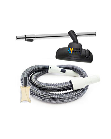 Arçelik Uyumlu S 6945 Elektrikli Süpürge Çelik Telli Hortumu Emici Yer Başlığı Teleskopik Boru Hediyeli