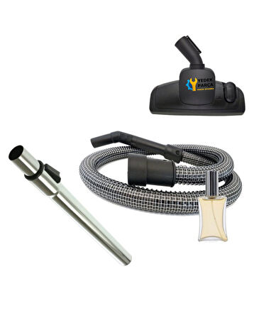 Fantom Uyumlu Mondo DU 2650 Elektrikli Süpürge Çelik Telli Hortumu Emici Başlık Teleskopik Boru Hediyeli