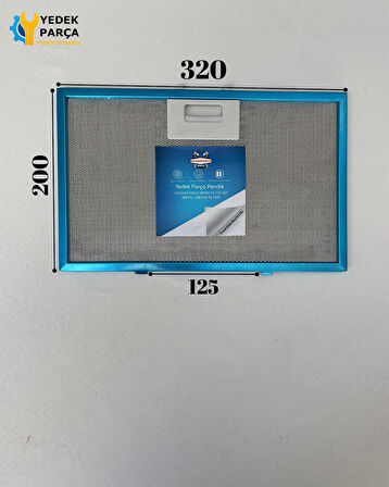 Siemens: LC95KA270 | 320x200 mm | Aspiratör & Davlumbaz Tel Yağ Filtresi | Model: 11010164 | 32x20 cm