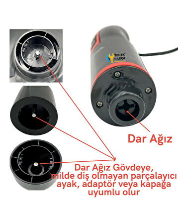 Sinbo Uyumlu SHB 3181 Blender Gövdesi Siyah