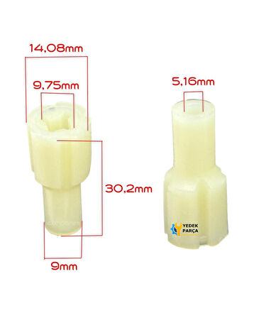 Arzum Uyumlu AR196 TEKNOMIX Hareket Aktarıcı, Dişli, Kaplin, Kavrama Parçası, Motor Burcu 3 Adet