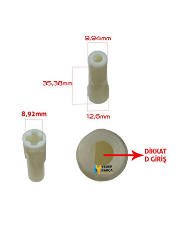 King Uyumlu P 963 Blendmix Blender Motor Kavrama Dişlisi Kaplin (D Girişli)