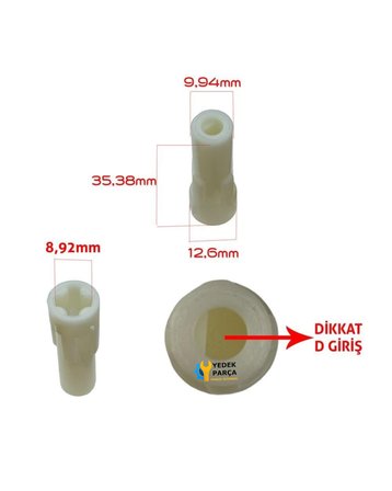 Arzum Uyumlu AR1026 PROSTİCK Blender Motor Kavrama Dişlisi Kaplin 3adet (D Girişli)