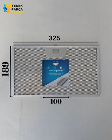 Faber: CAMINO86SCBELVEDERE | 325x190 mm | Aspiratör & Davlumbaz Tel Yağ Filtresi | Model: 9140120131 - 133.0018.470 | 32,5x19 cm