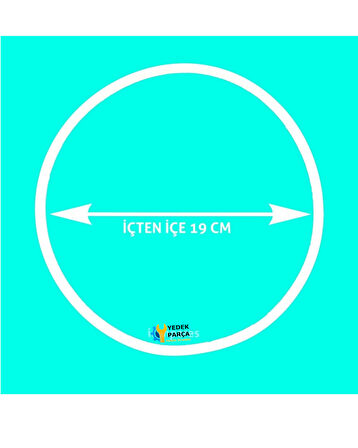 Taç Uyumlu Düdüklü Tencere Kapak Contası 19 cm Beyaz