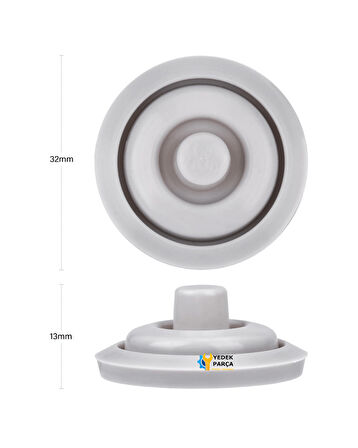 Silikon Conta Valf - 3L, 4.5L, 6L, 8.5L Düdüklü Tencereler, Çap 18cm ve 22cm Kapaklar İçin (WMF için Perfect & Perfect Plus Uyumlu)